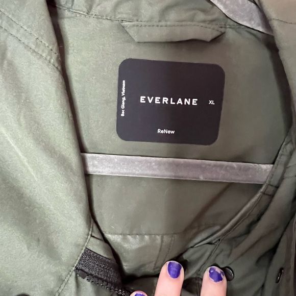 Everlane Women's Dark Green Coat - Picture 4 of 5